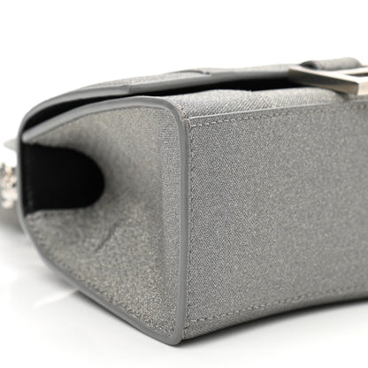 Balenciaga Glitter Fabric Hourglass Top Handle Bag XS Grey 10 of 13