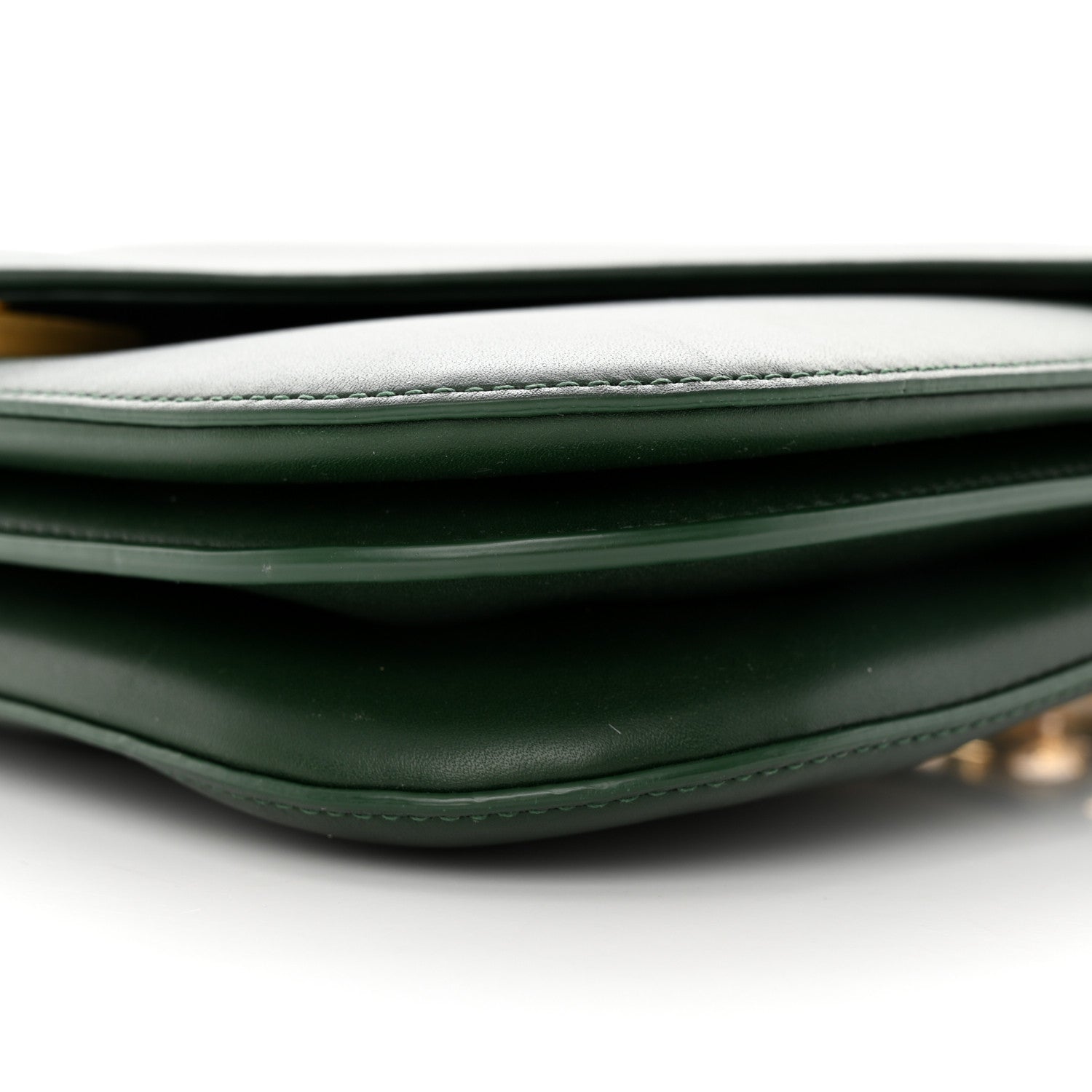 Bottega Veneta Calfskin Mount Envelope Bag Green 10 of 18