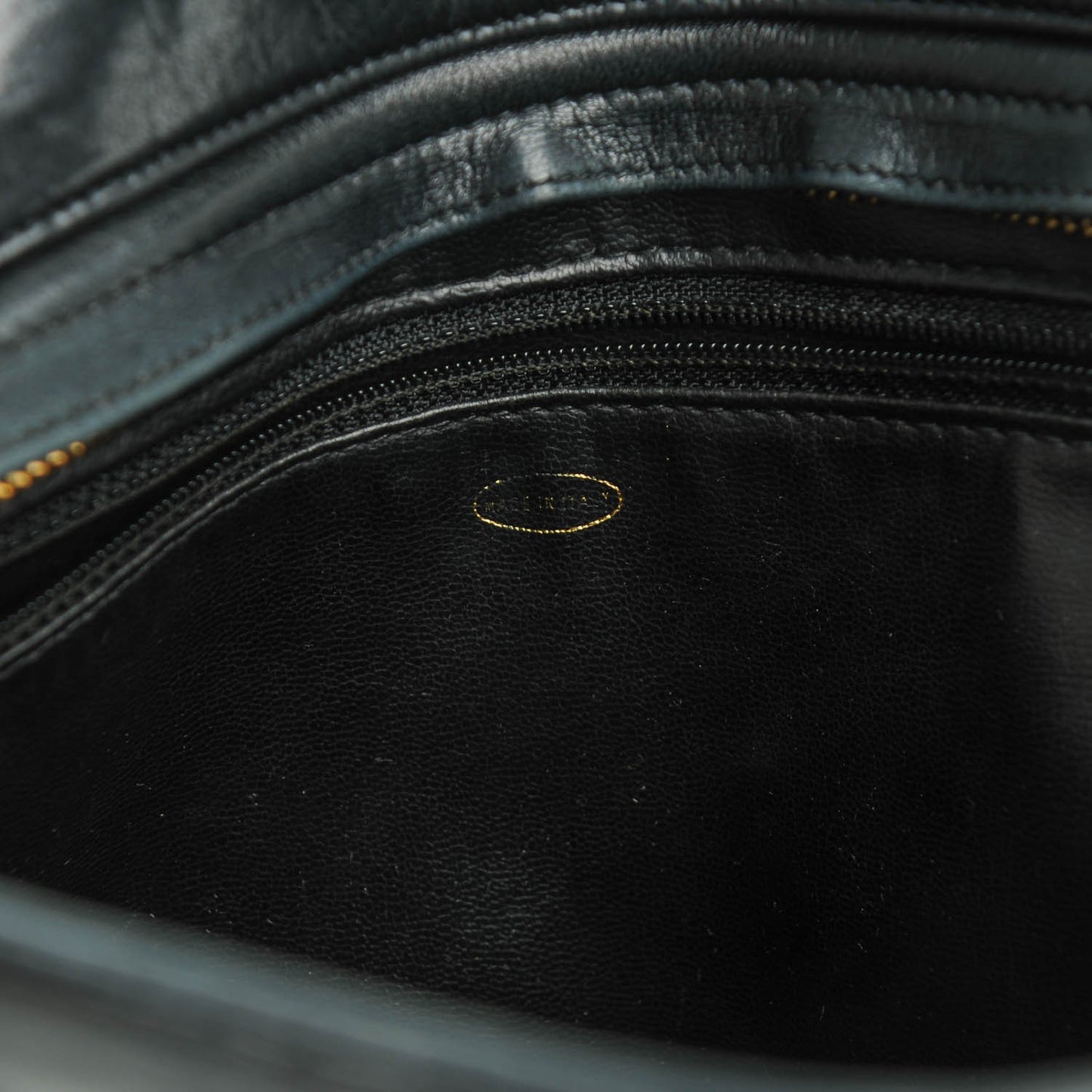 Lambskin Quilted Shoulder Bag Black