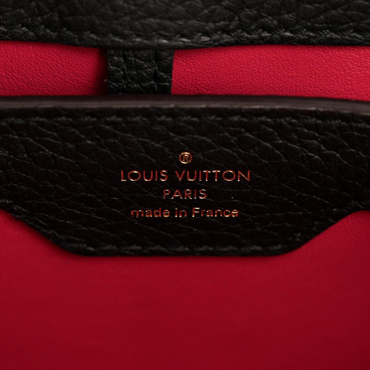 Louis Vuitton Taurillon Capucines PM Black 6 of 14
