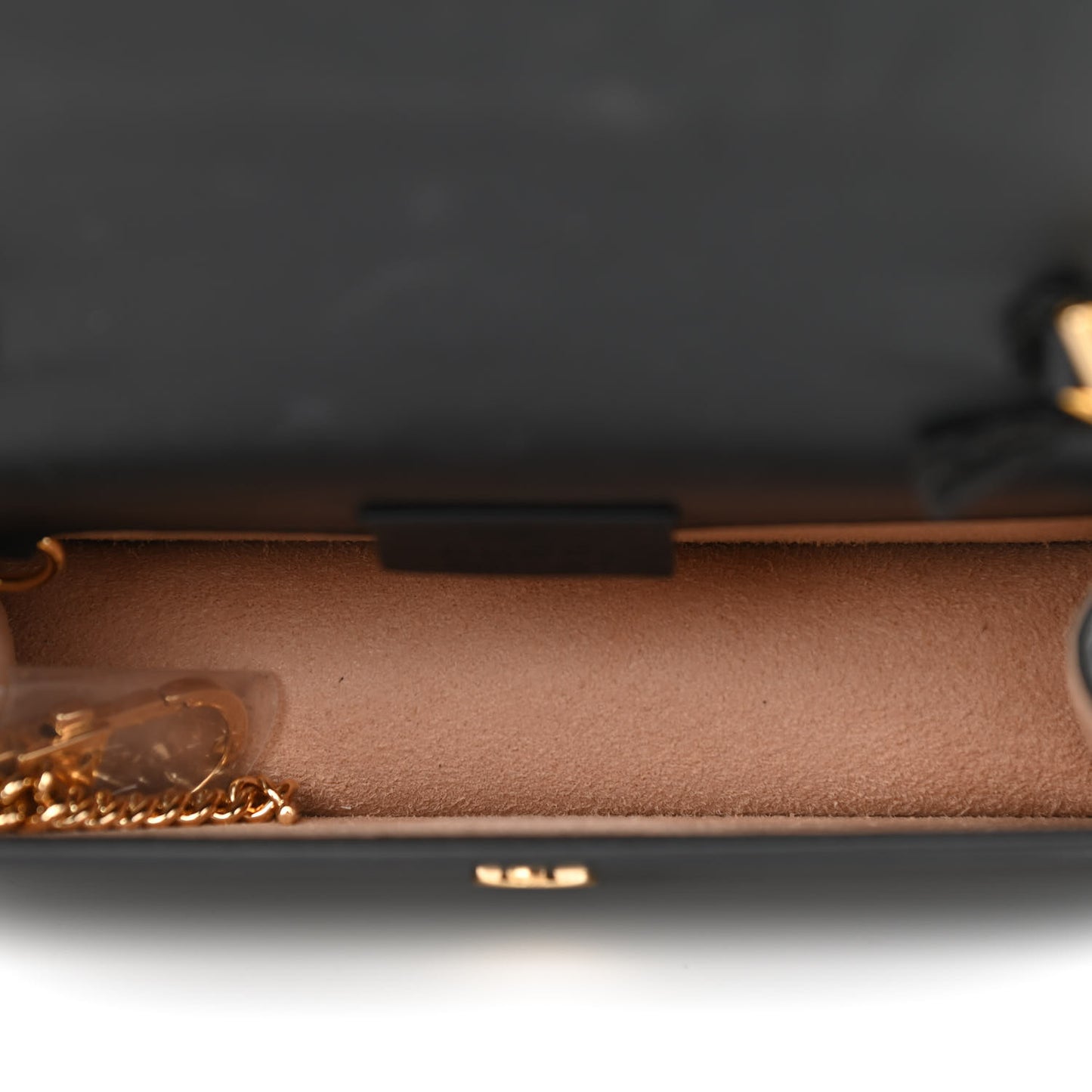 Calfskin Super Mini Sylvie Chain Shoulder Bag Black