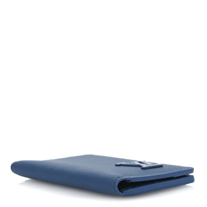 Louis Vuitton Grained Calfskin Aerogram Pocket Organizer Atlantic Blue 4 of 6