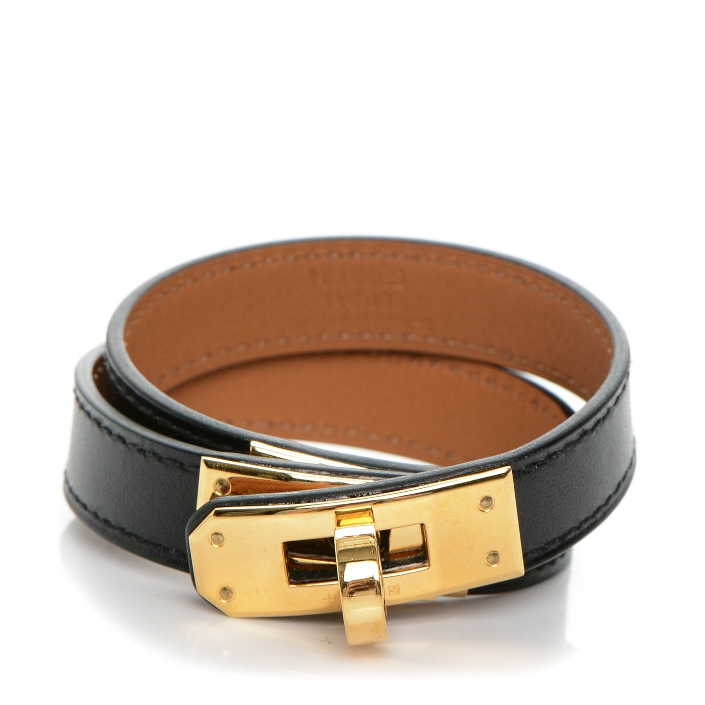 Box Kelly Double Tour Bracelet XS Black