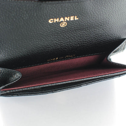 Chanel Caviar Quilted Flap Card Holder Black 5 of 8