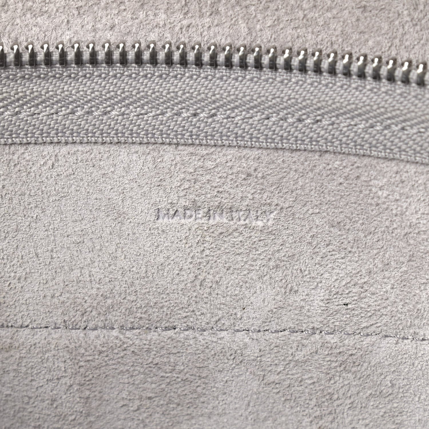 Celine Laminated Calfskin Nano Belt Bag Silver 9 of 12