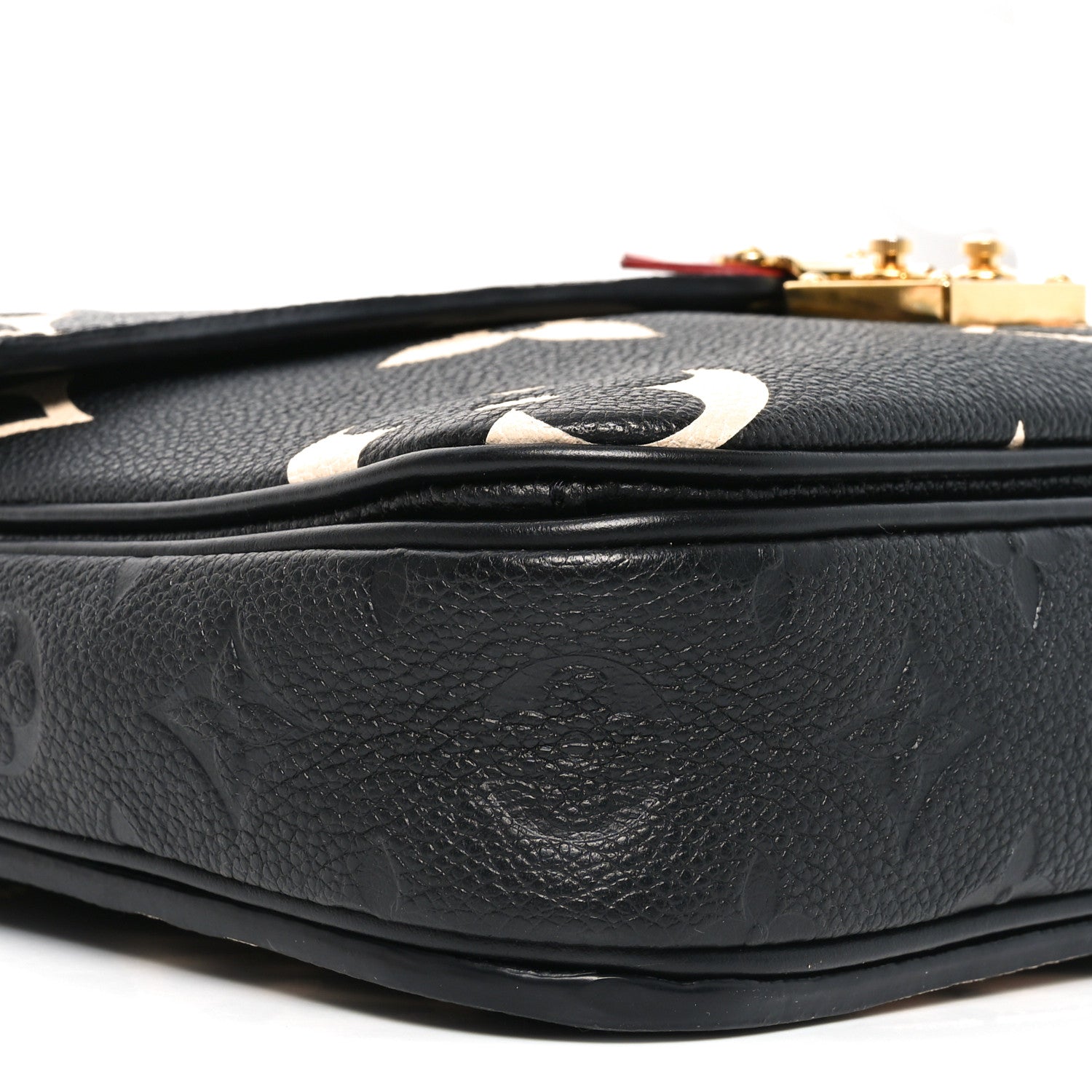 Louis Vuitton Empreinte Monogram Giant Crafty Pochette Metis Black Creme 8 of 9