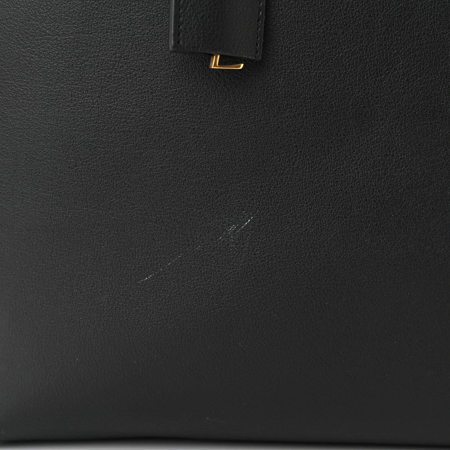 Calfskin North-South Shopping Tote Black