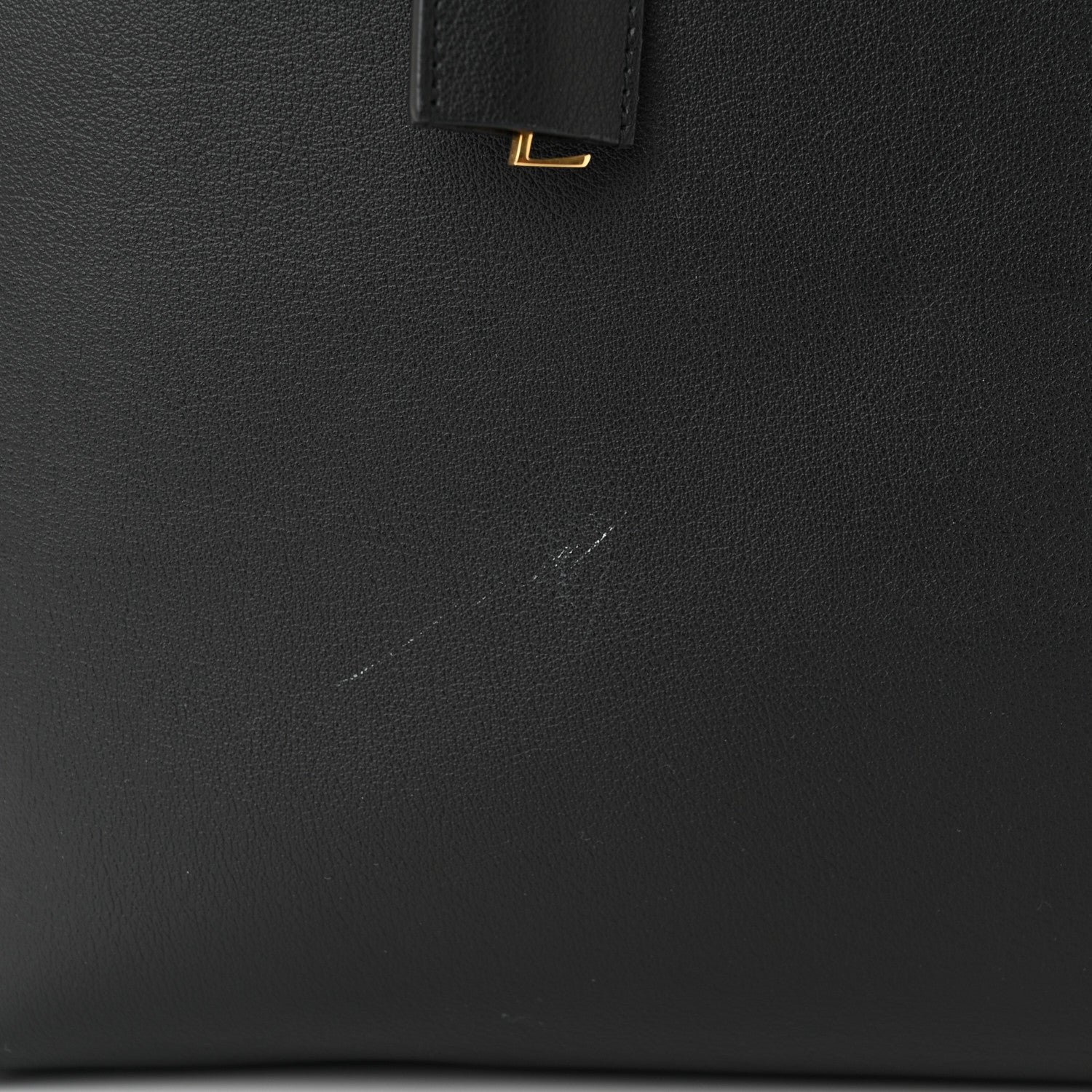 Saint Laurent Calfskin North-South Shopping Tote Black 12 of 14