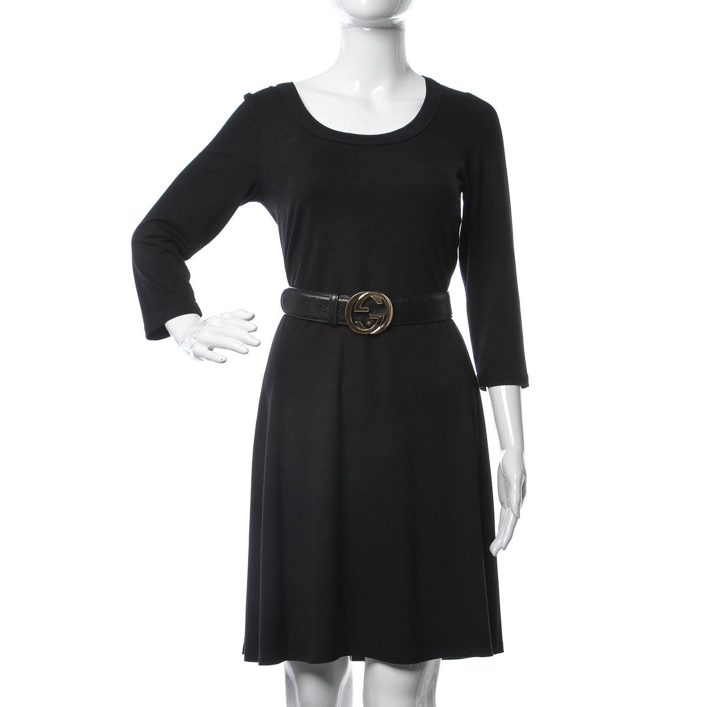 Guccissima Interlocking G Belt 75 30 Black