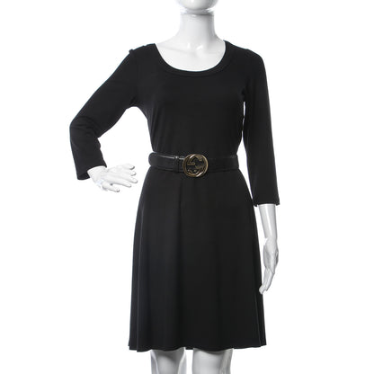 Gucci Guccissima Interlocking G Belt 75 30 Black 2 of 6