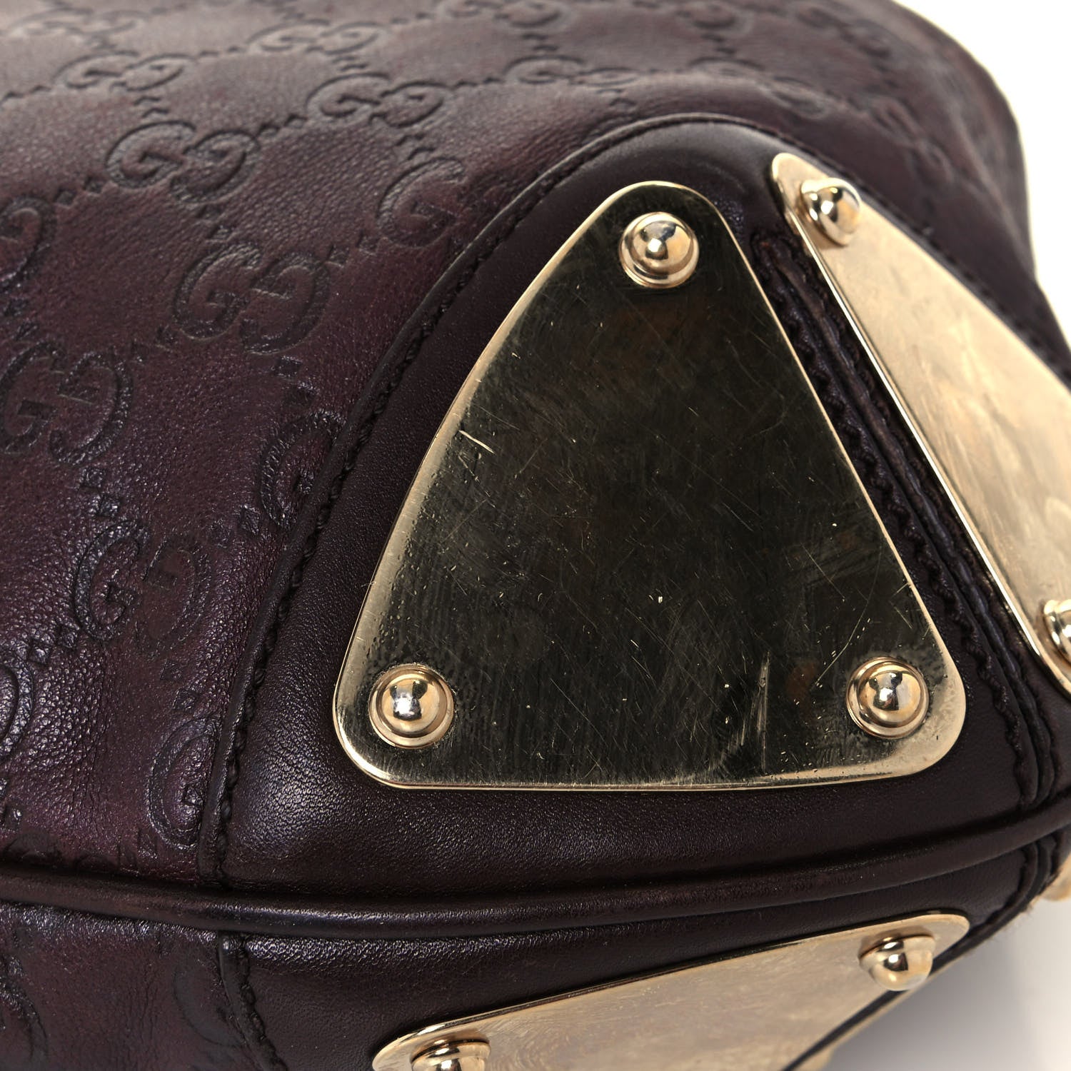 Gucci Guccissima Medium Indy Top Handle Hobo Dark Brown 18 of 18