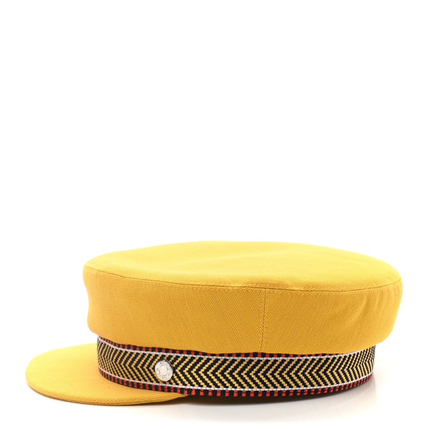 Hermes Cotton Hemp Cavale Cap 58 Amber Yellow 4 of 8