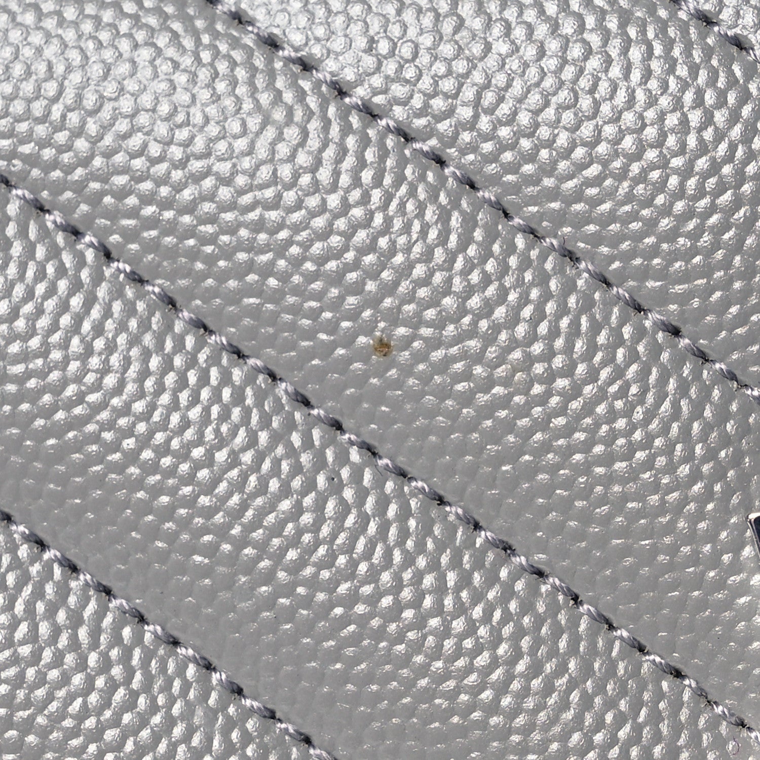 Saint Laurent Grain De Poudre Textured Mixed Matelasse Medium Triquilt Monogram Satchel New Stone 11 of 13