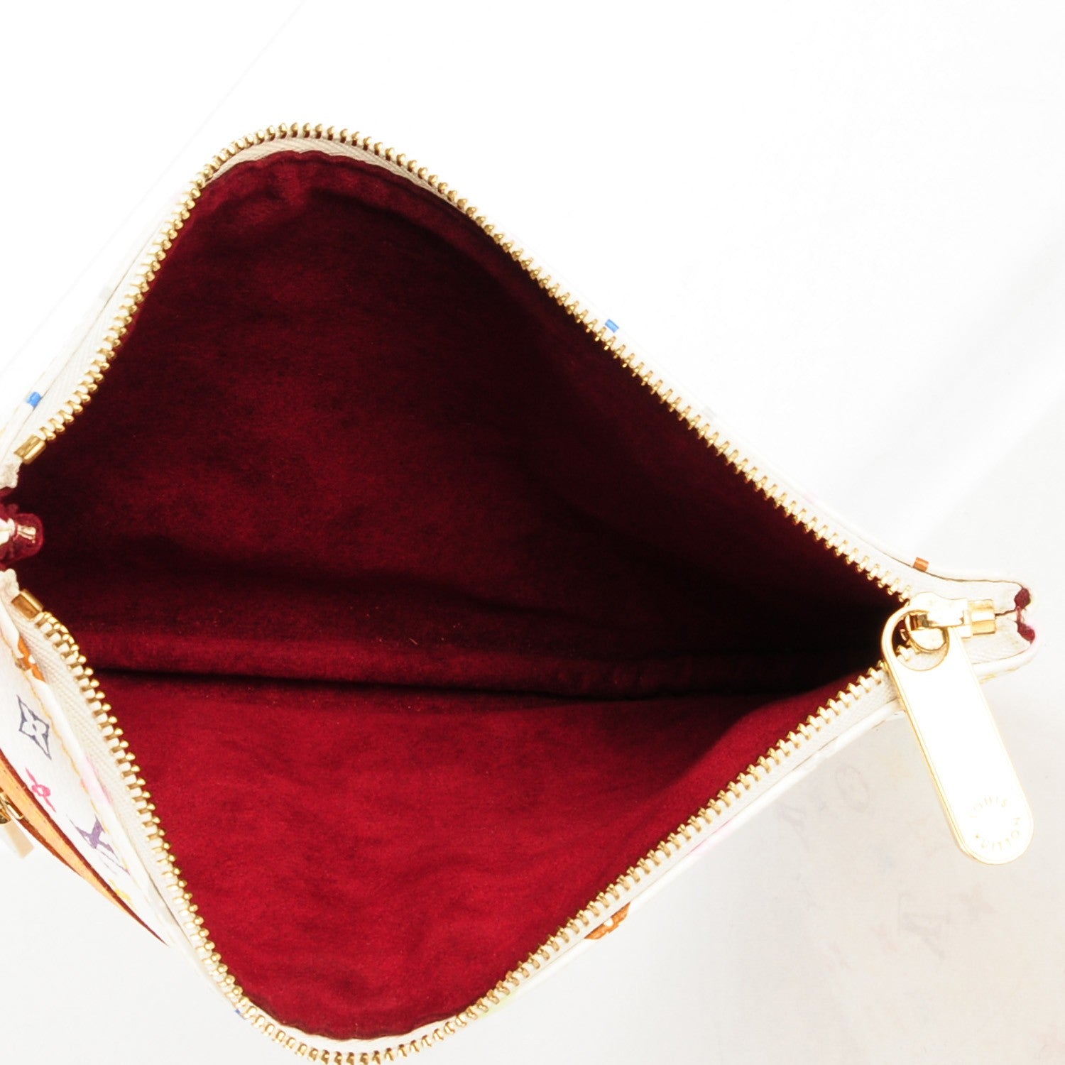 Louis Vuitton Monogram Multicolor Pochette Plate GM White 5 of 7
