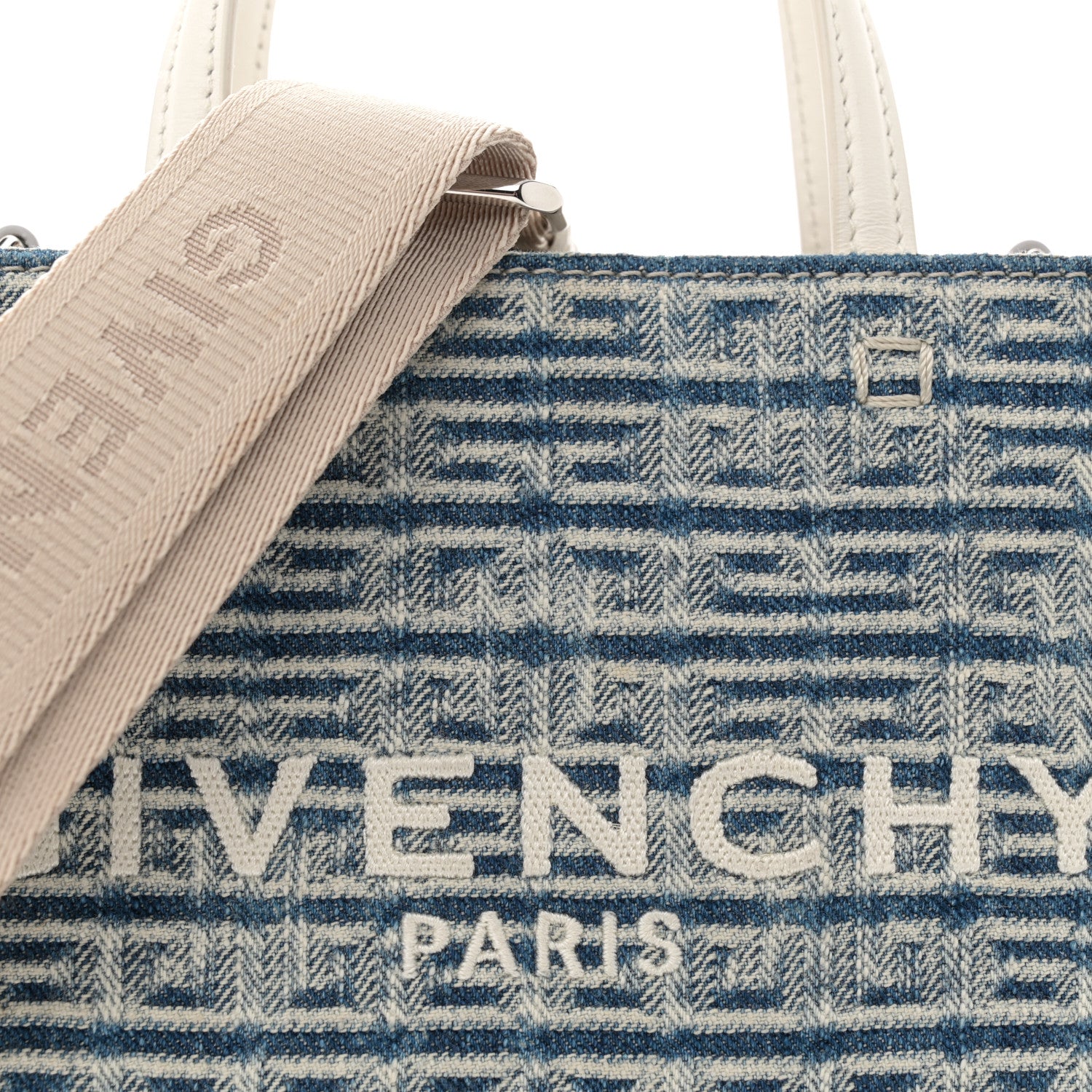 Givenchy Washed Denim Mini G Shopping Tote Blue 8 of 16
