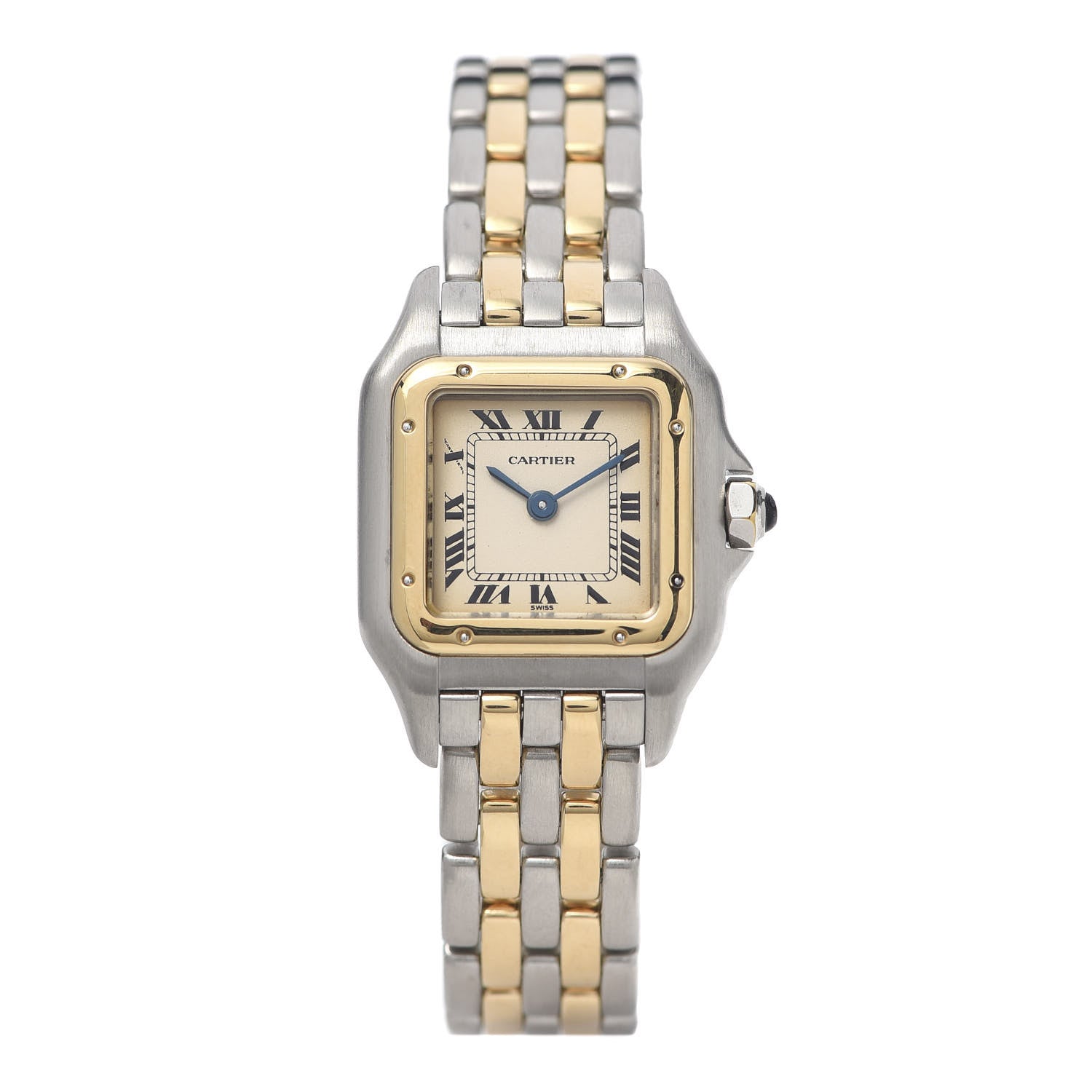 Cartier Stainless Steel 18K Yellow Gold 22mm Panthere Quartz Watch 1 of 6