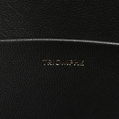 Celine Shiny Calfskin Medium Triomphe Black 9 of 12