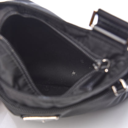 Prada Nylon Small Flat Messenger Bag Black 5 of 11