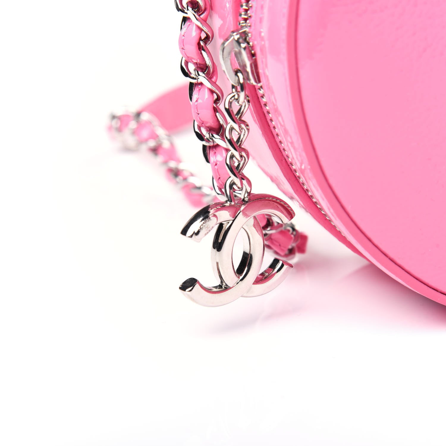 Chanel Patent Round As Earth Evening Bag Pink 15 of 17