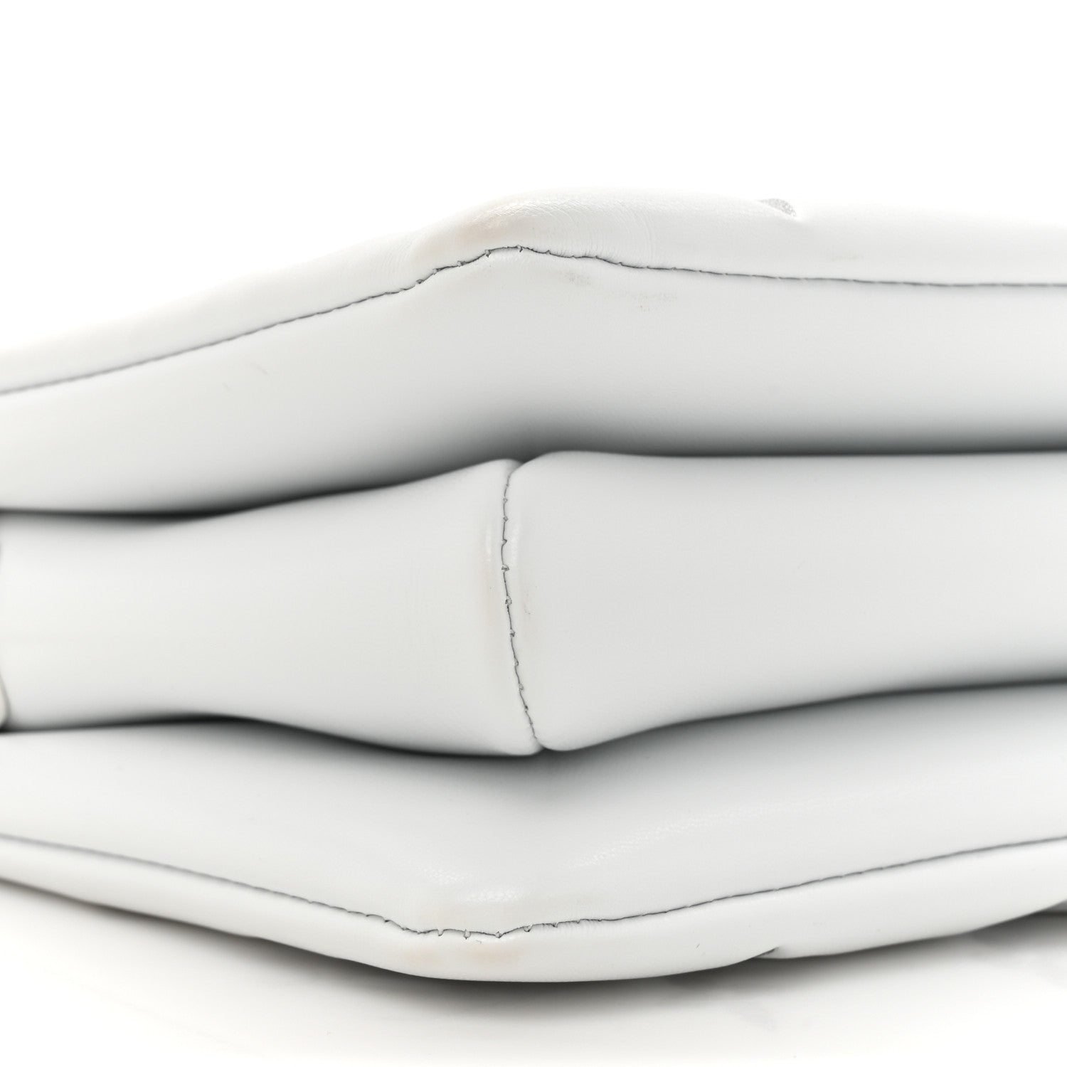Louis Vuitton Lambskin Embossed Monogram Coussin BB  White Silver 9 of 11