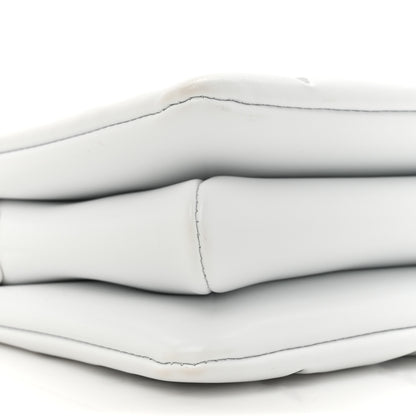 Louis Vuitton Lambskin Embossed Monogram Coussin BB  White Silver 9 of 11