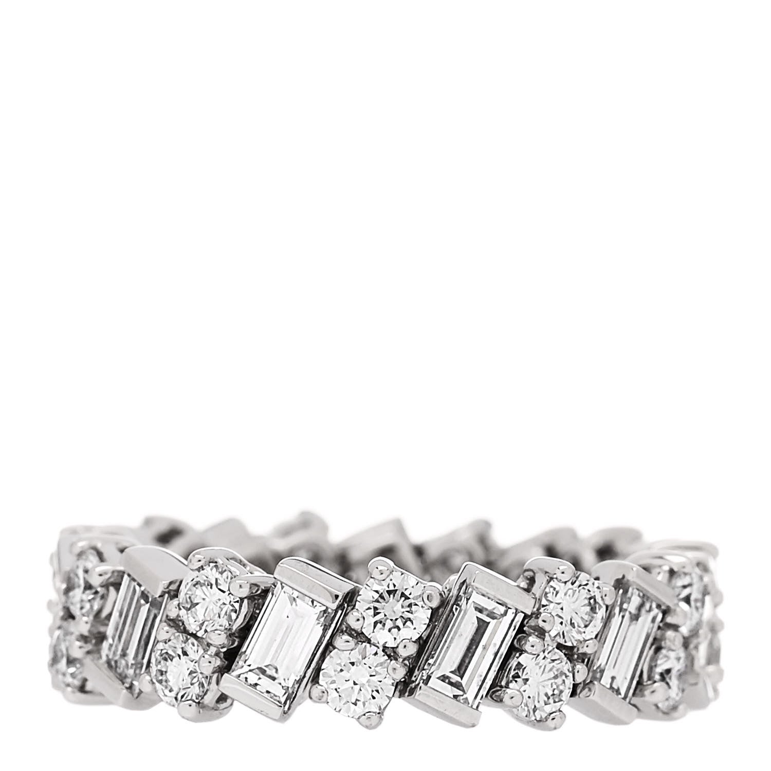 Cartier 18K White Gold Diamond Reflection de Cartier Ring 52 6 3 of 5