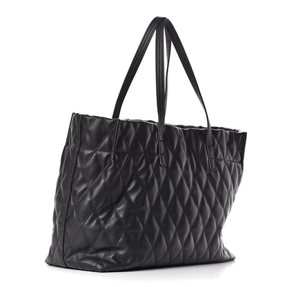 Givenchy Rubber Effect Canvas Quilted Duo Shopper Tote Black 4 of 15
