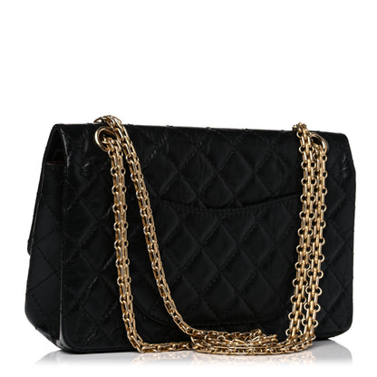 Chanel Aged Calfskin Quilted 2.55 Reissue 225 Flap Black 2 of 10