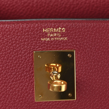 Hermes Togo Kelly Retourne 32 Rubis 6 of 10