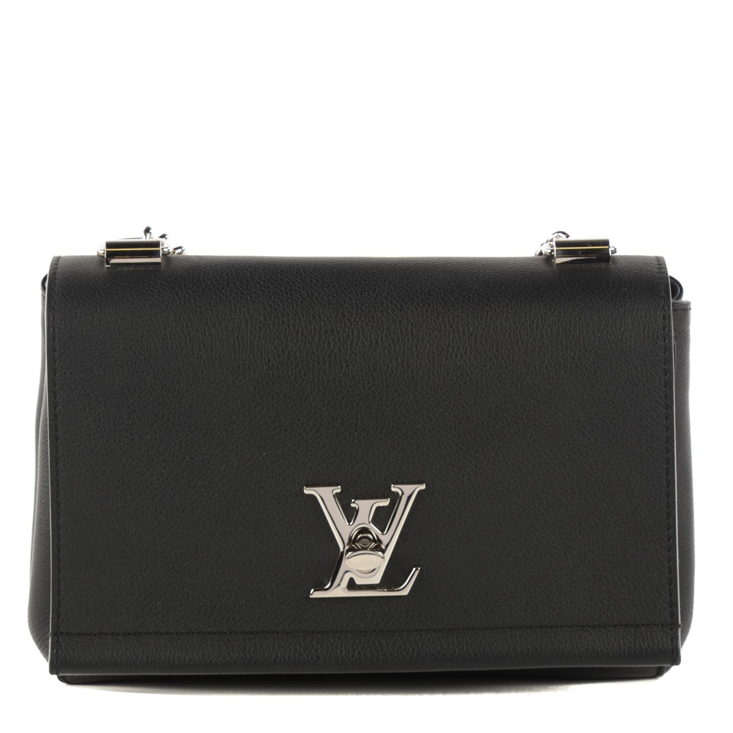 Calfskin Lockme II Chain Bag BB Black