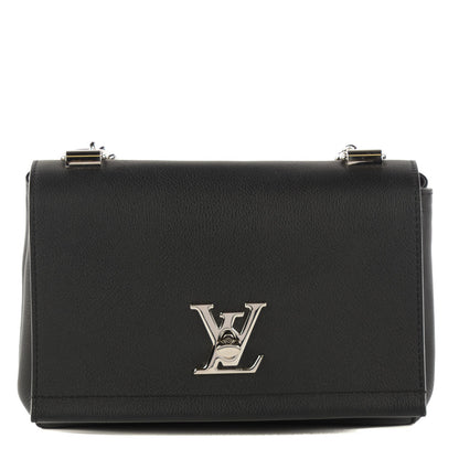 Louis Vuitton Calfskin Lockme II Chain Bag BB Black 1 of 7