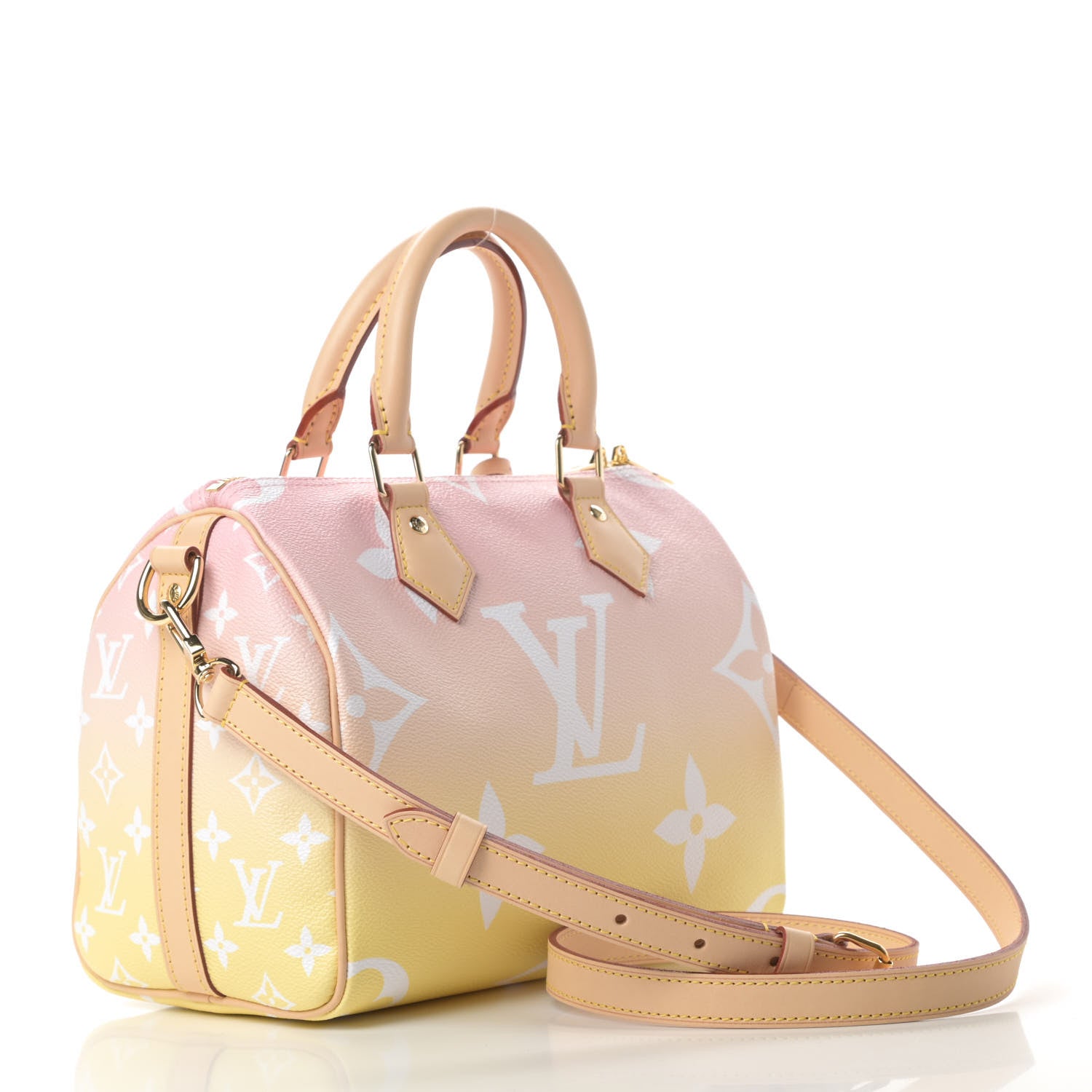 Louis Vuitton Monogram Giant By The Pool Speedy Bandouliere 25 Light Pink 3 of 11