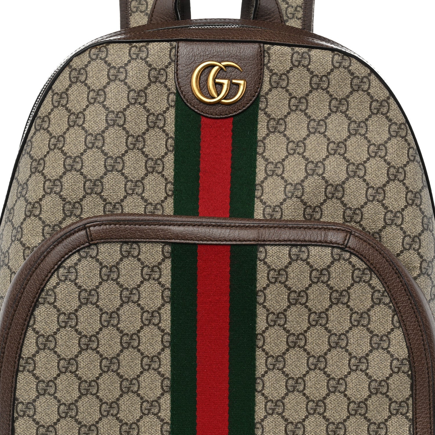 Gucci GG Supreme Monogram Medium Ophidia Day Backpack Brown 7 of 11