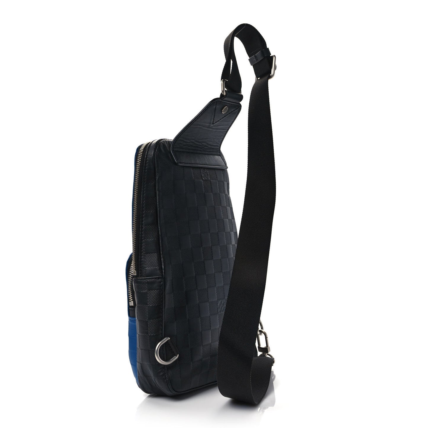 Damier Infini Avenue Sling Backpack Blue Black