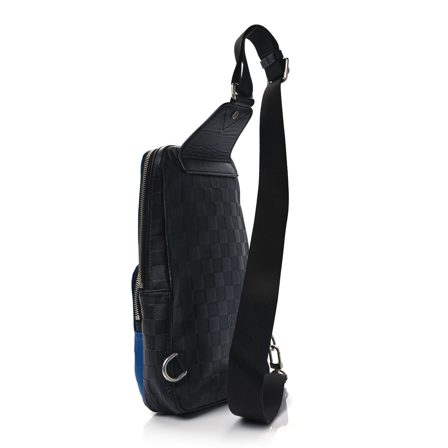 Louis Vuitton Damier Infini Avenue Sling Backpack Blue Black 2 of 8