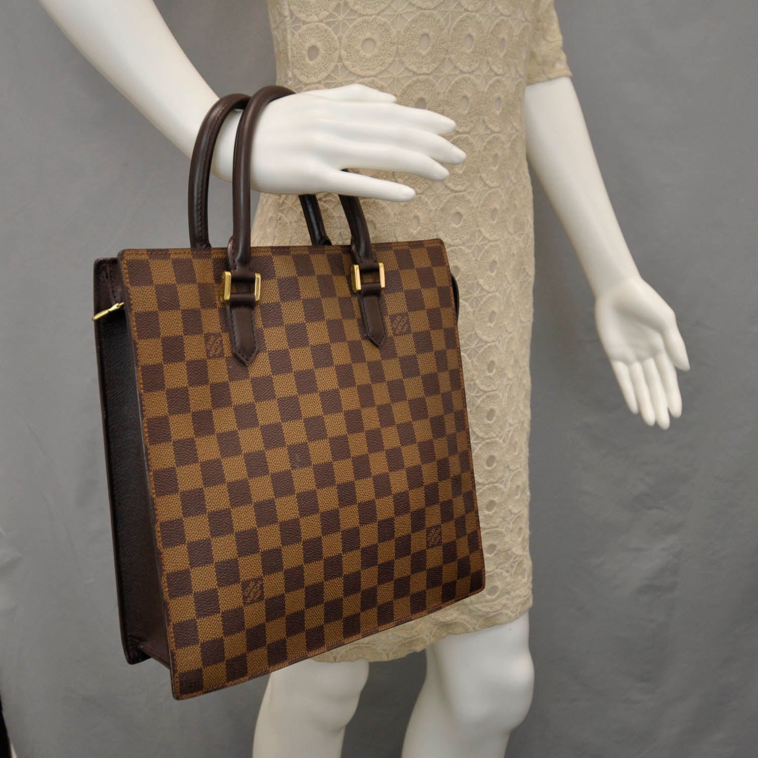 Louis Vuitton Damier Ebene Venice Sac Plat 2 of 11