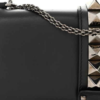 Valentino Garavani Vitello Medium Glam Lock Rockstud Flap Black 11 of 12
