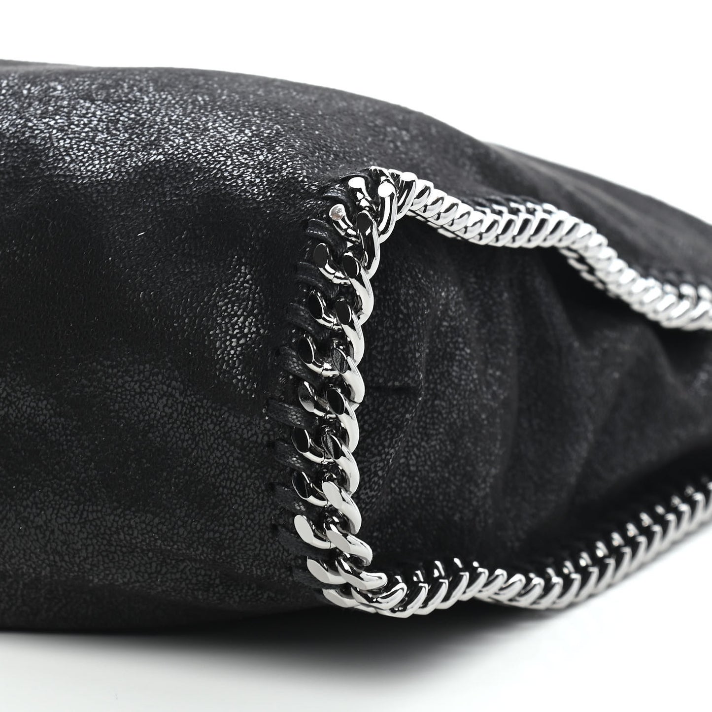Shaggy Deer Falabella Fold Over Tote Black