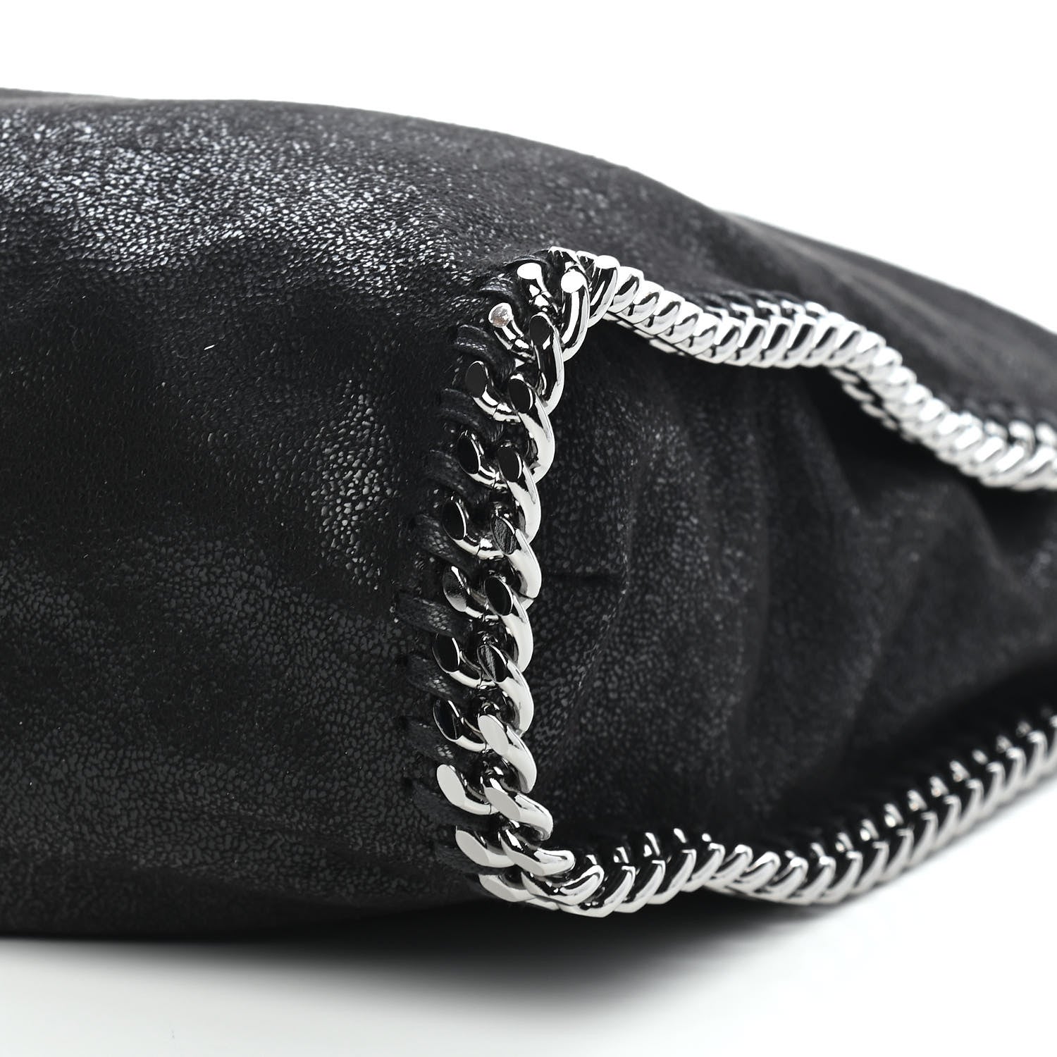 Stella McCartney Shaggy Deer Falabella Fold Over Tote Black 8 of 8