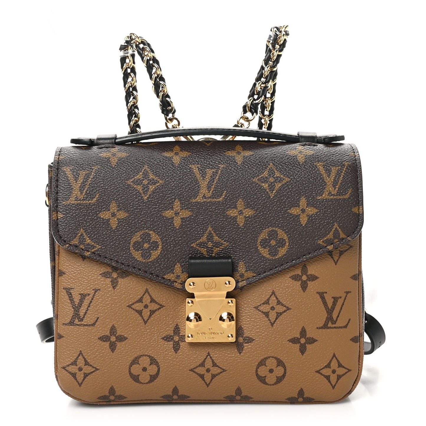 Reverse Monogram Pochette Metis Backpack