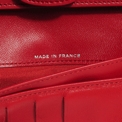 Chanel Lambskin Quilted Large Flap Wallet Red 7 of 9