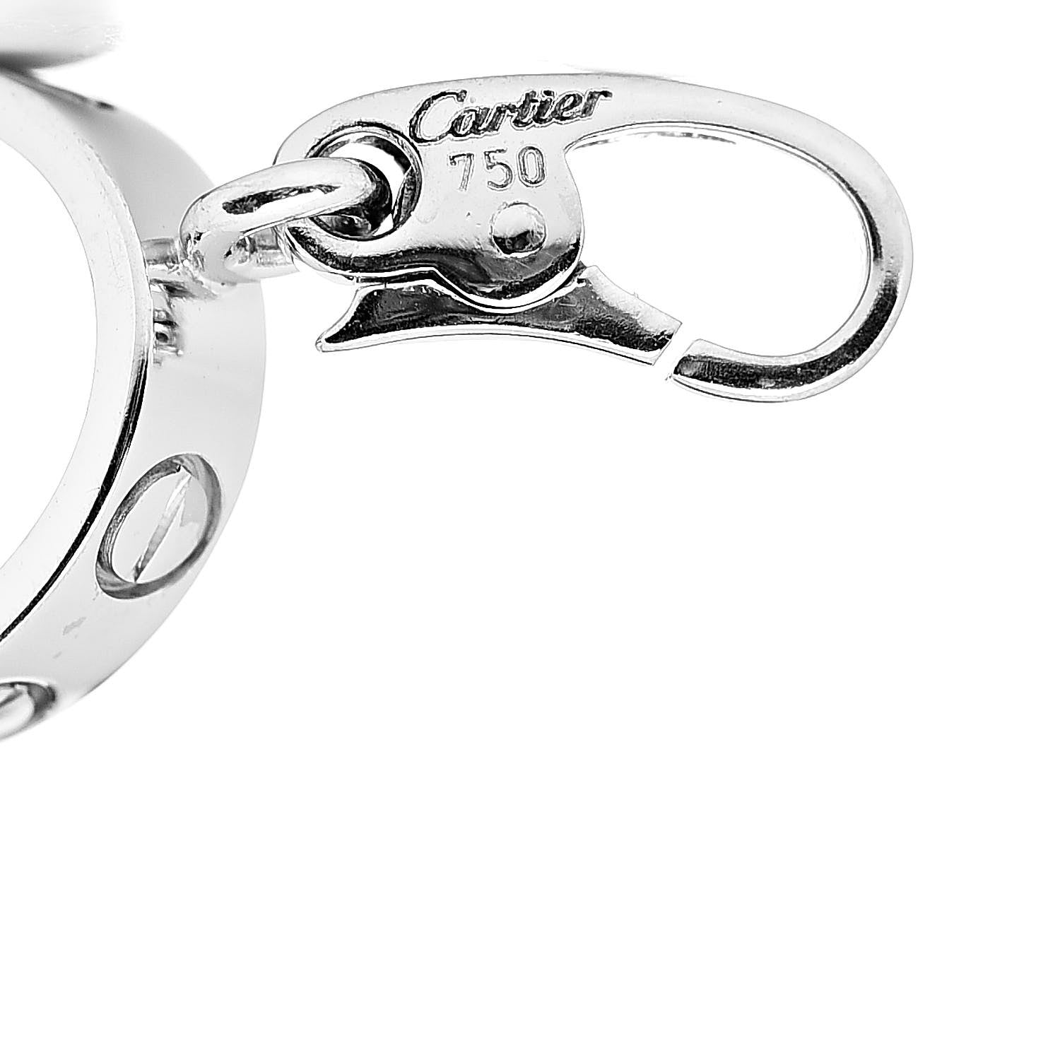 Cartier 18K White Gold LOVE Ring Charm 4 of 4