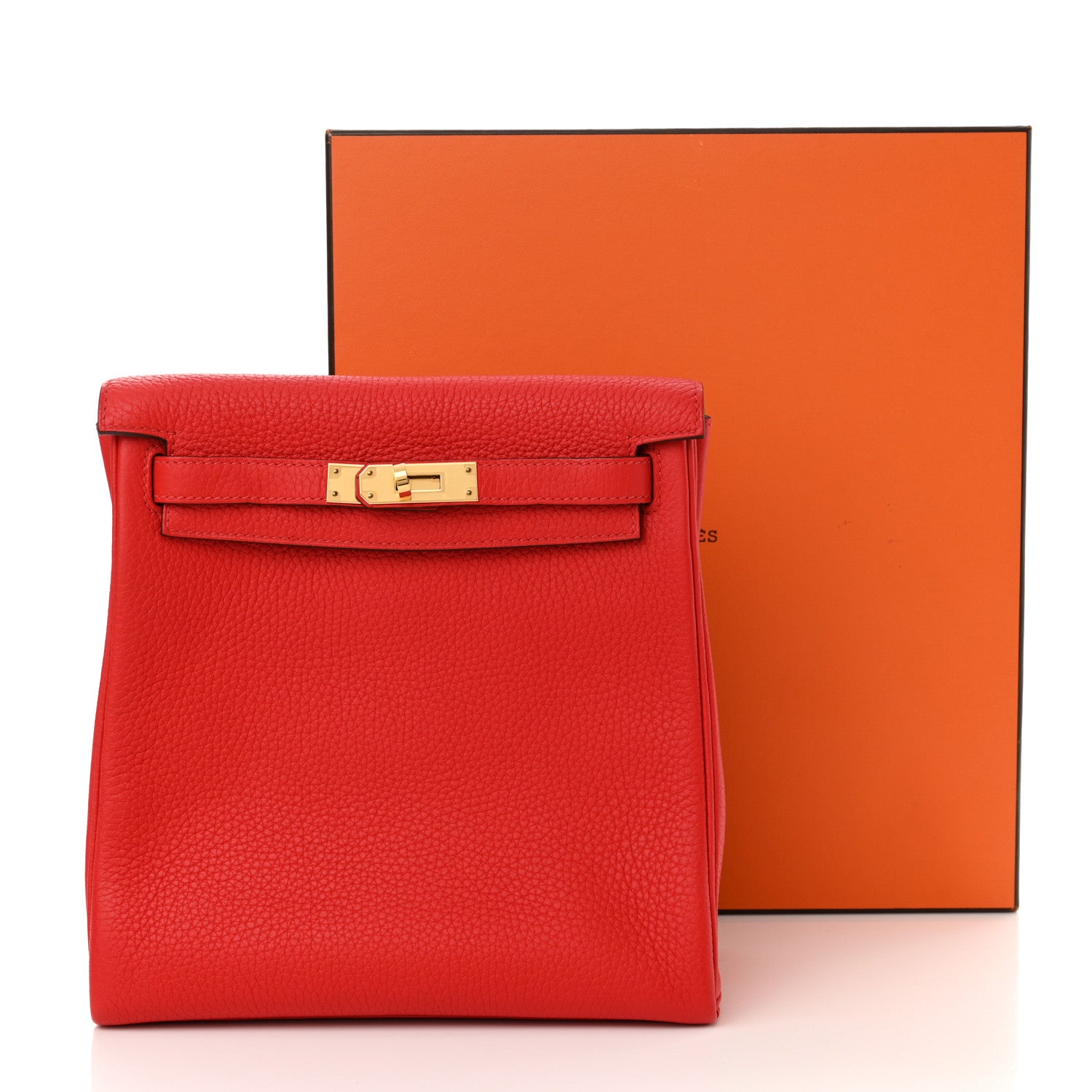 Hermes Taurillon Clemence Kelly Ado Backpack Rouge De Coeur 14 of 14