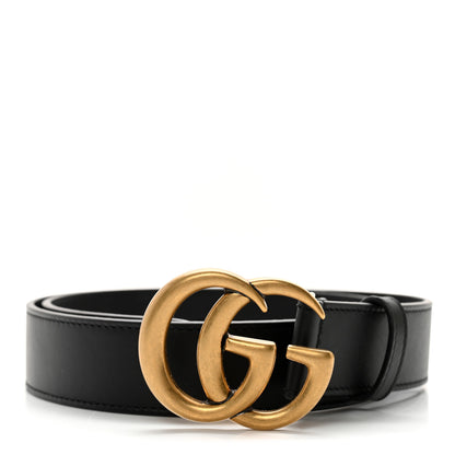 Gucci Calfskin Double G 30mm Belt 75 30 Black 1 of 7