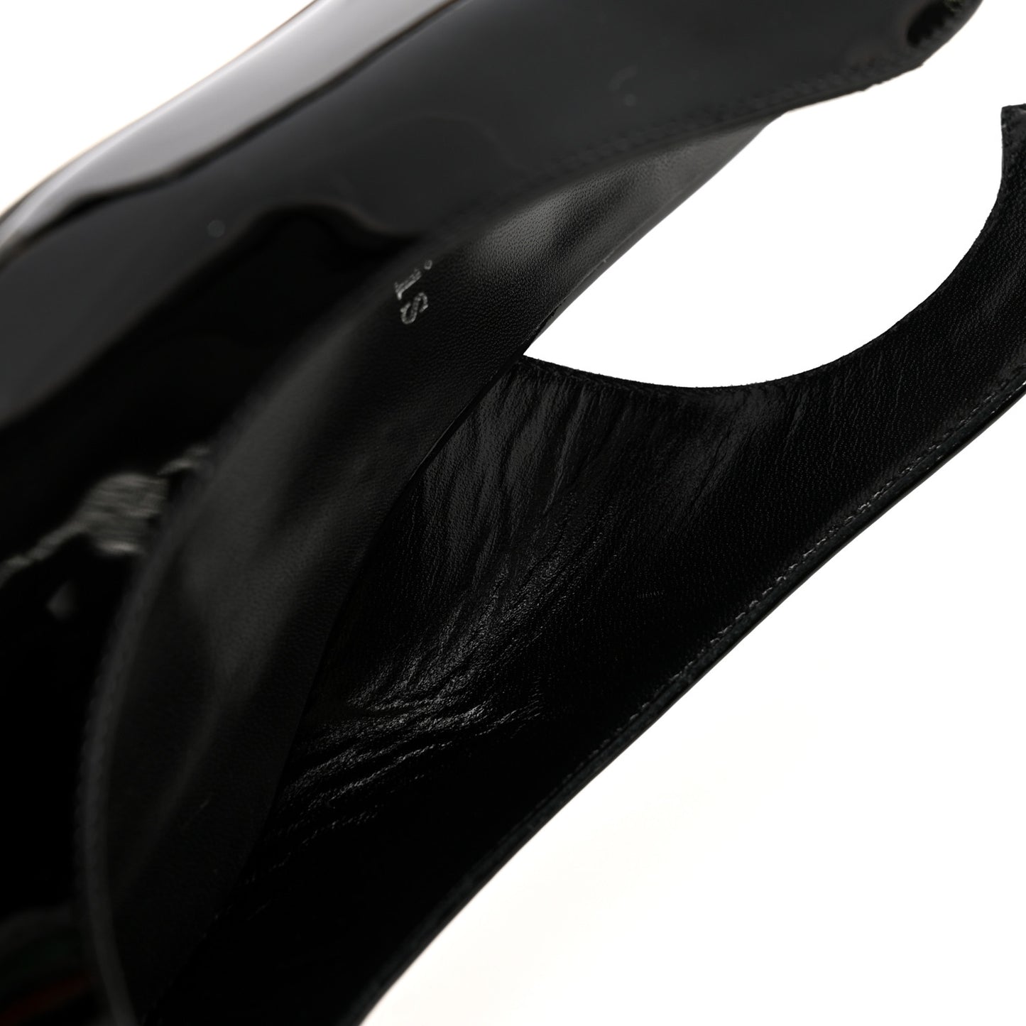 Patent Hot Chickita Slingback Flats 39.5 Black