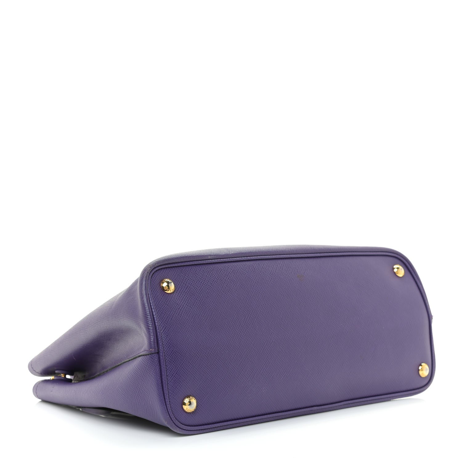Prada Saffiano Cuir Medium Double Bag Viola Black 3 of 10