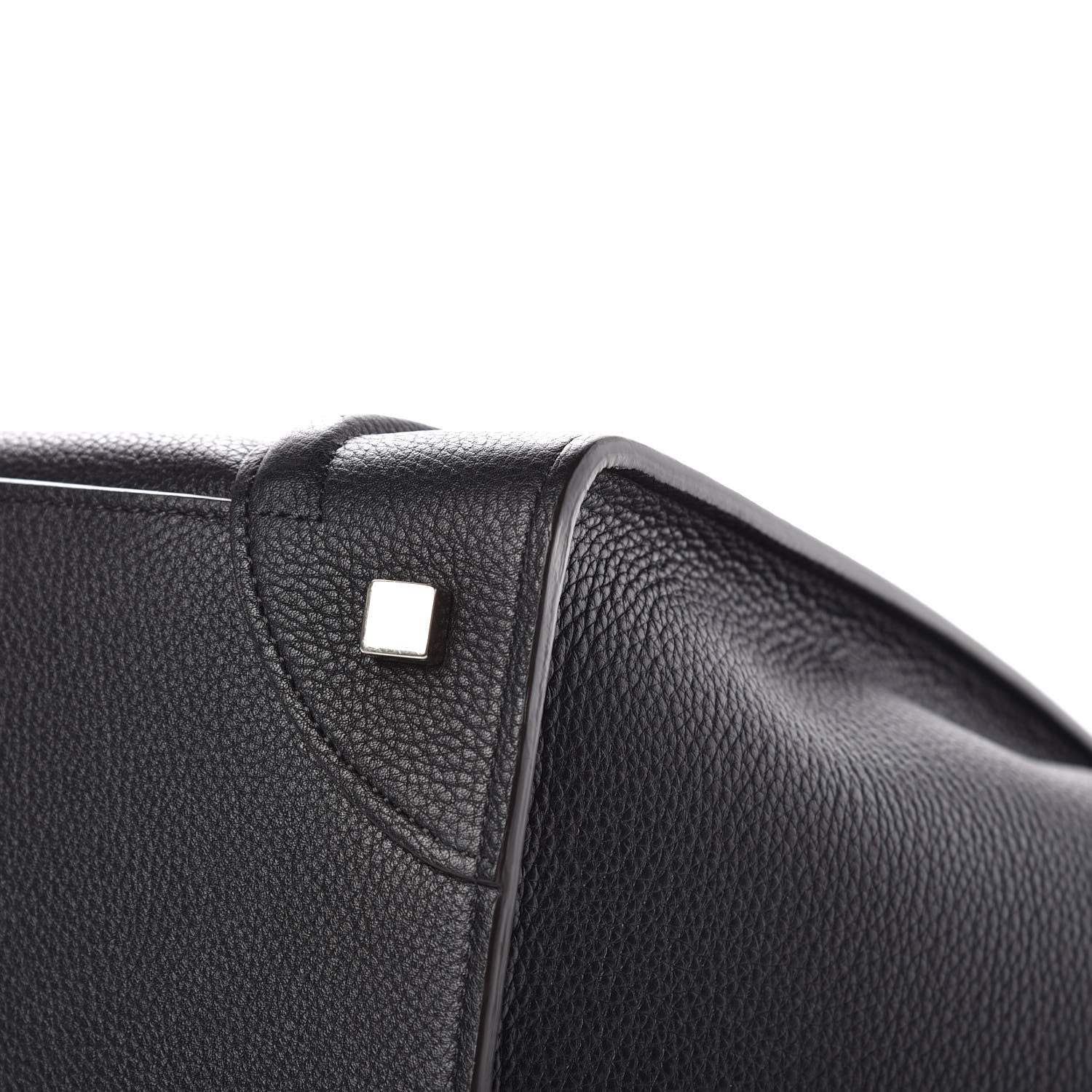 Celine Drummed Calfskin Mini Luggage Black 10 of 13
