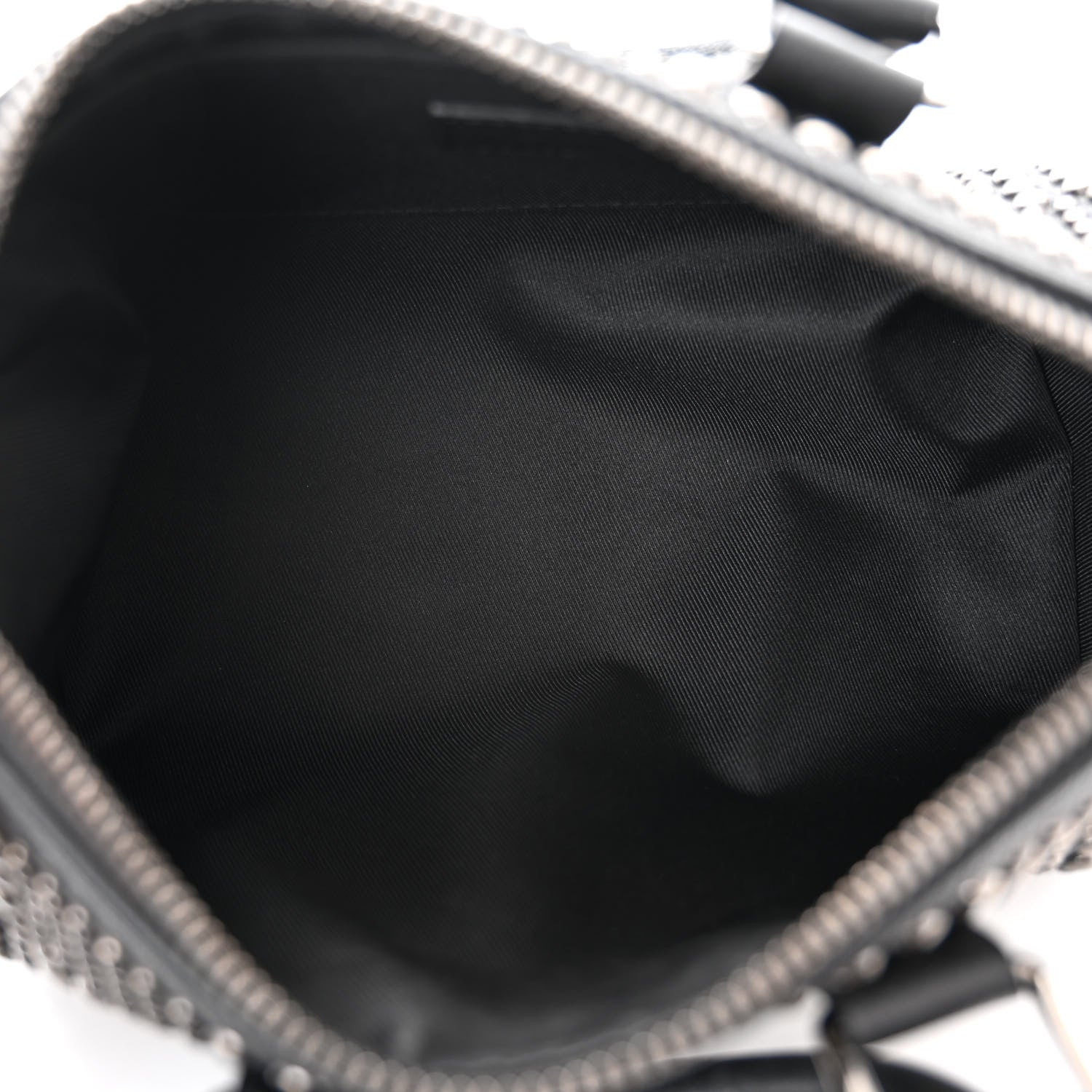Louis Vuitton Calfskin Studded Keepall Bandouliere 25 Black 5 of 10
