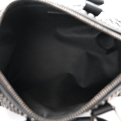 Louis Vuitton Calfskin Studded Keepall Bandouliere 25 Black 5 of 10