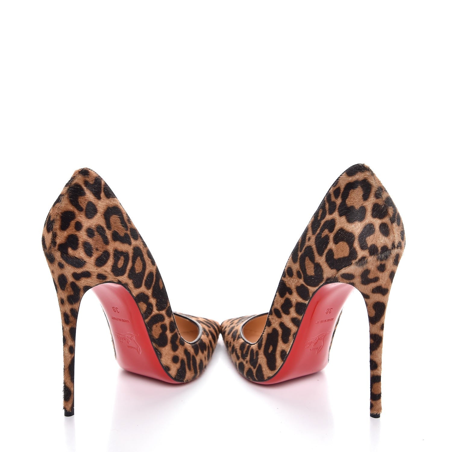 Christian Louboutin Pony Hair So Kate 120 Pumps 38 Jaguar Brown 6 of 10